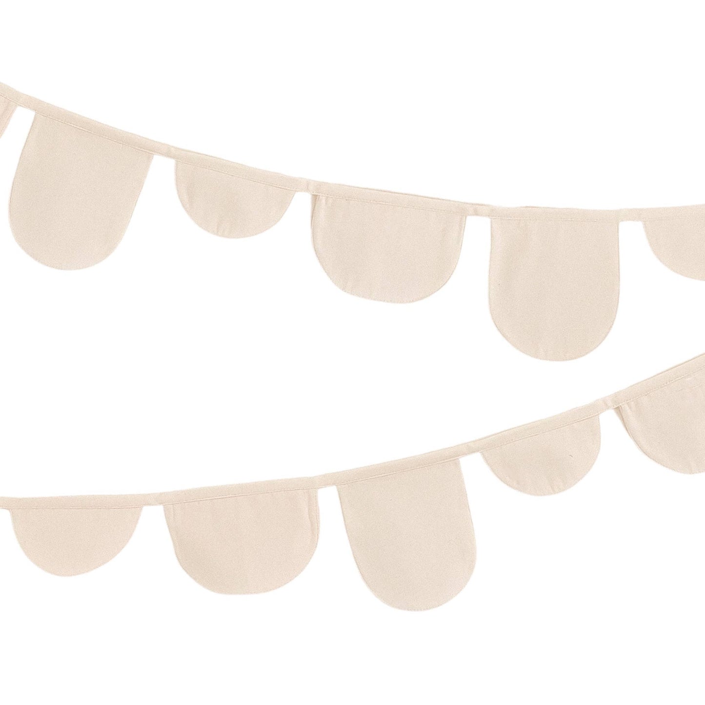 Scalloped Canvas Bunting