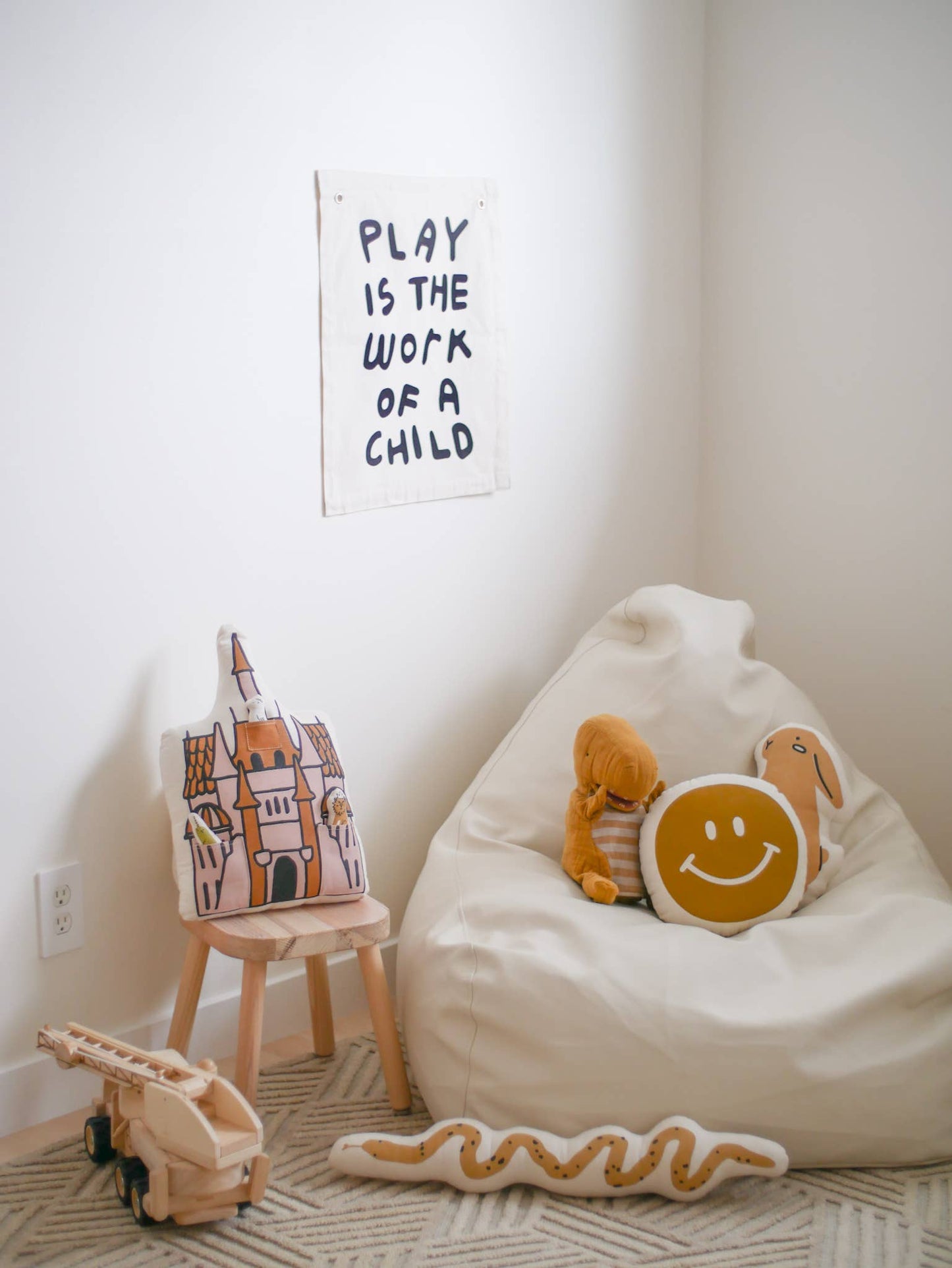 Play Is The Work Of A Child  Canvas Banner