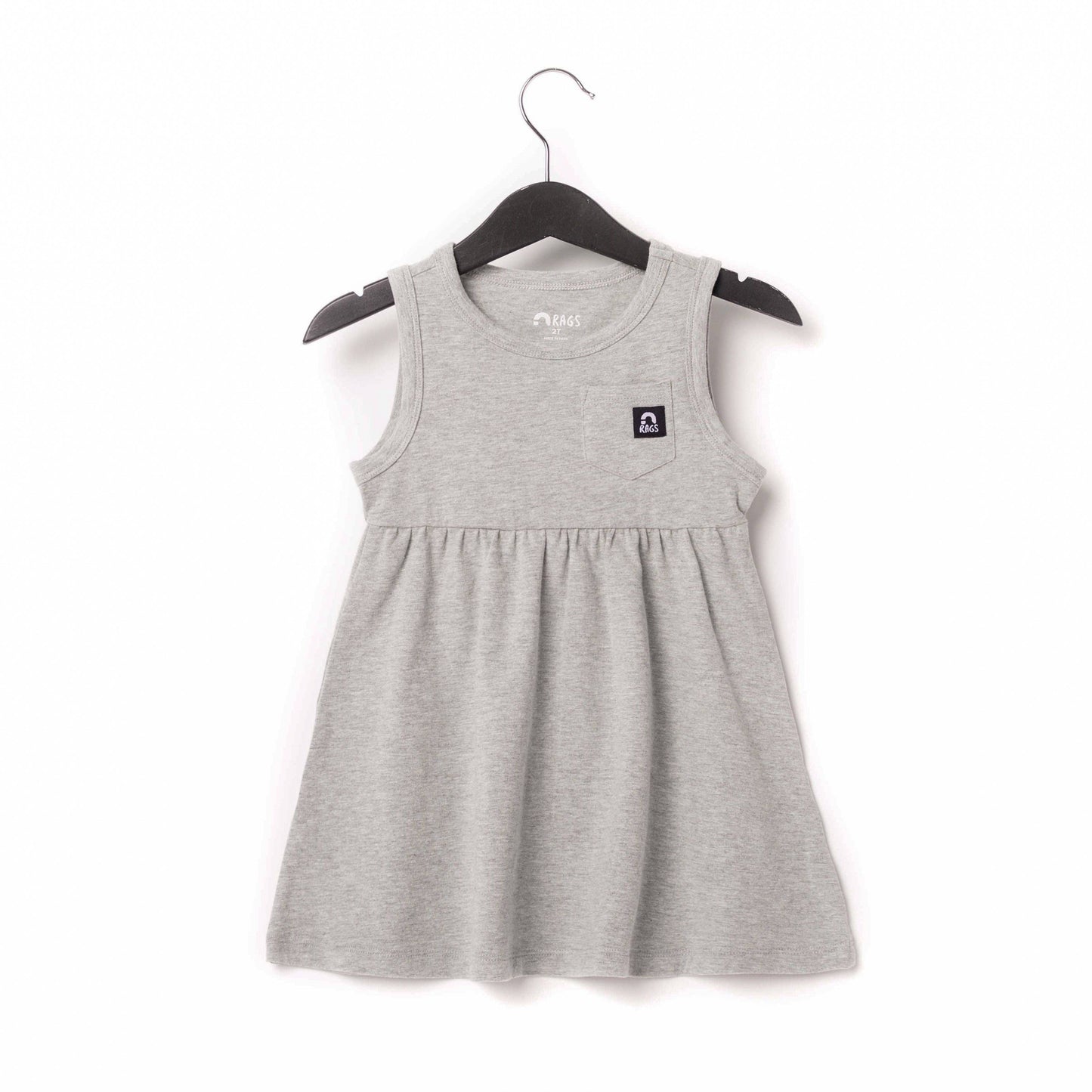 Essentials Tank With Chest Pocket Dress - 'Heather Gray'