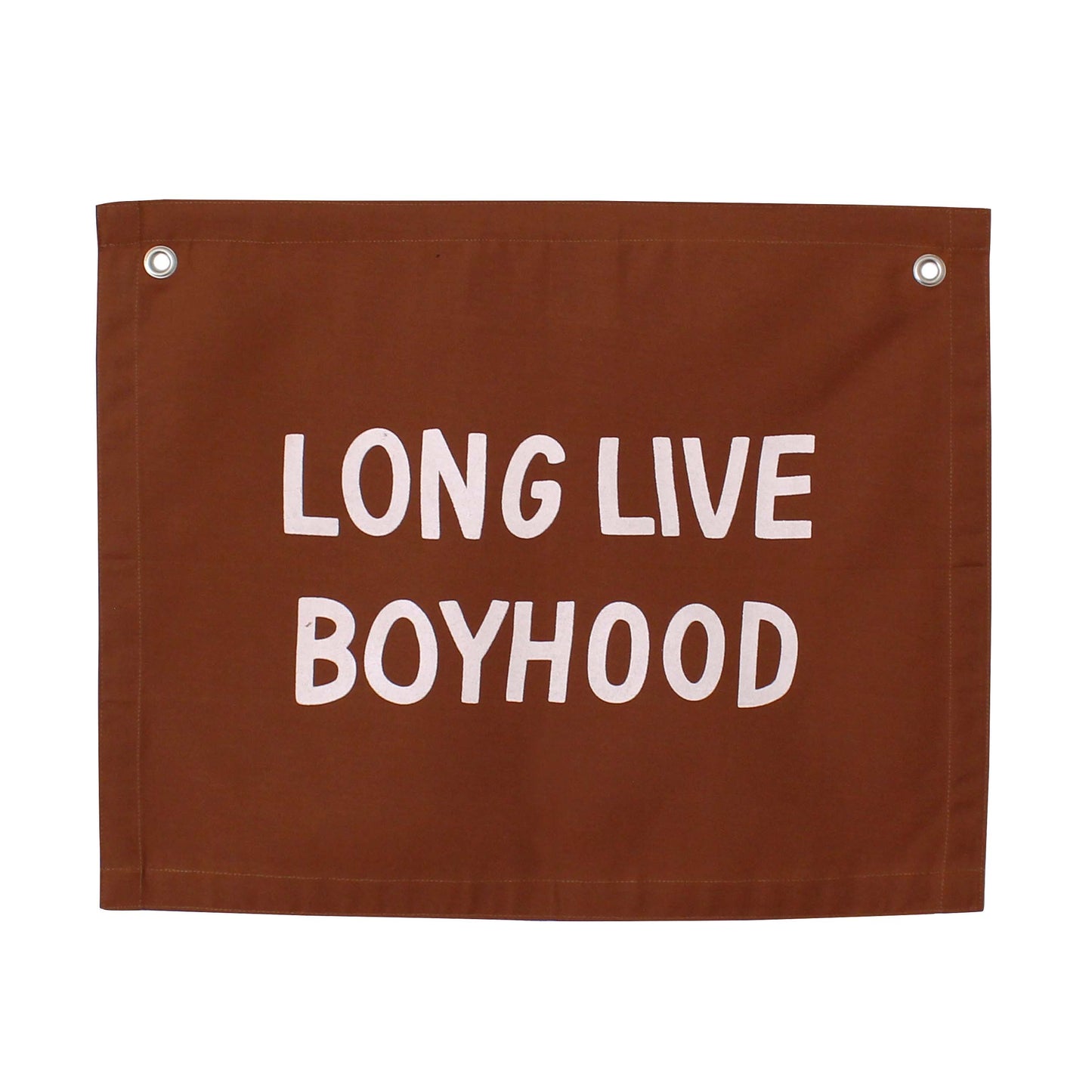 Long Live Boyhood Canvas Banner: BLACK