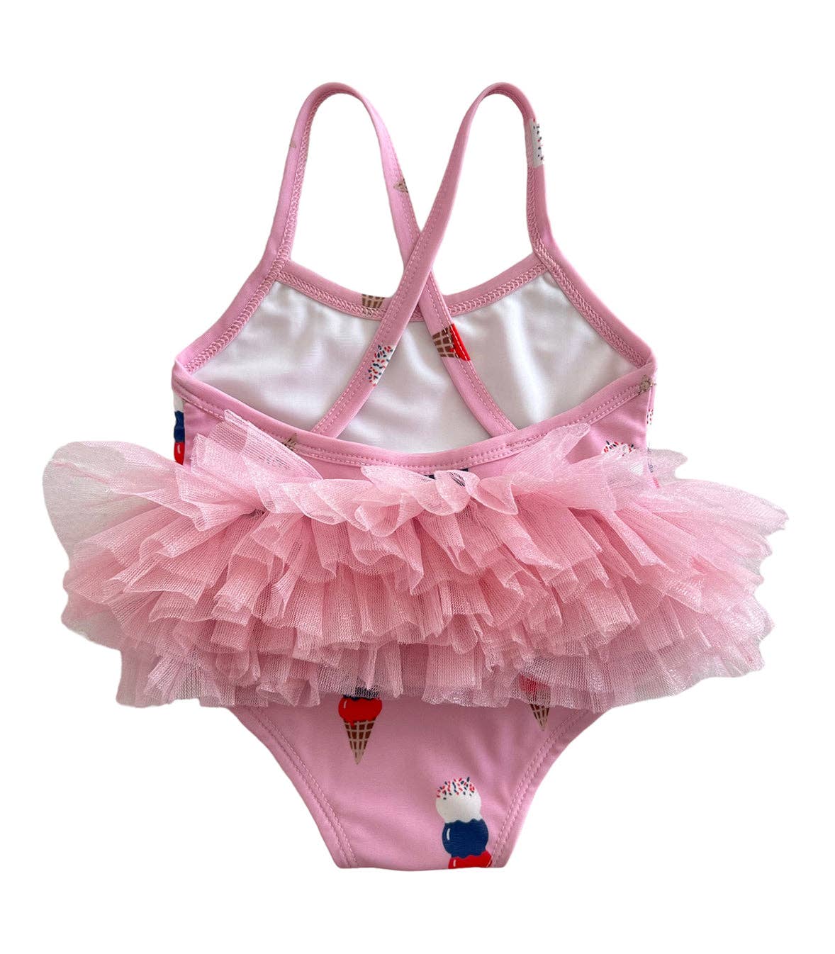 Pink Ice Cream - Ariel Tutu Swimsuit - UPF 50+