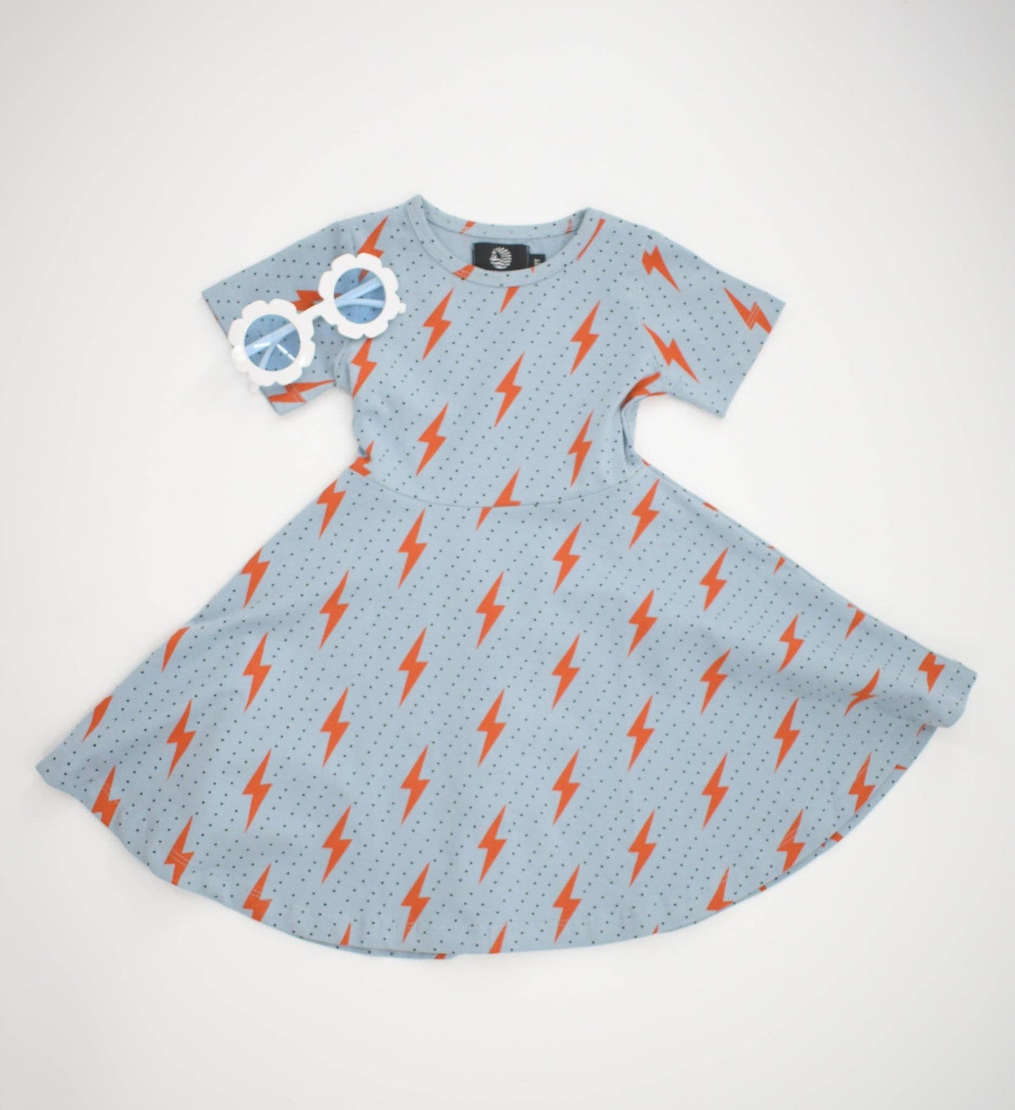 SPARK SHORT-SLEEVED SWING DRESS