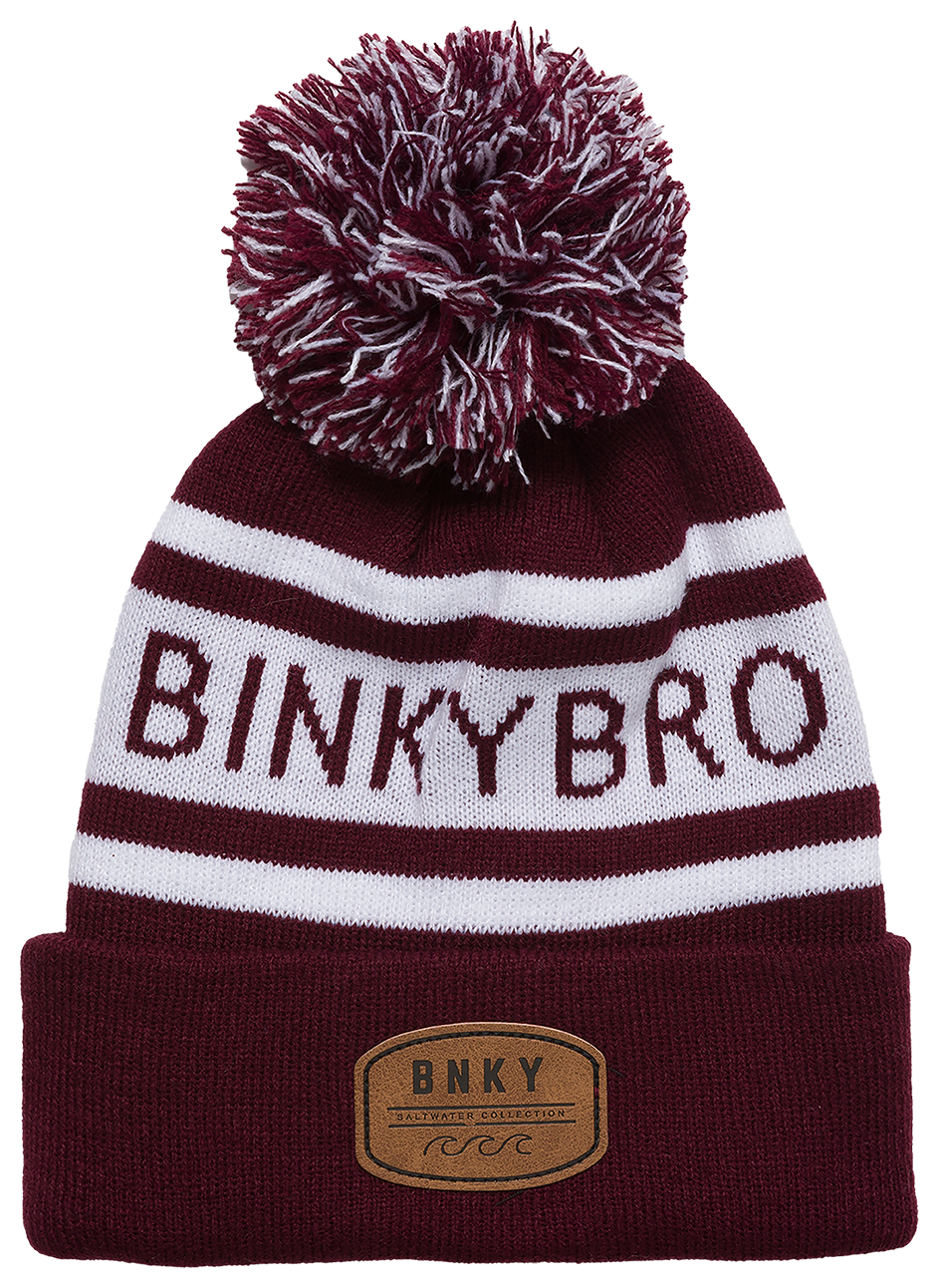 Sundance Pom - Maroon Beanie