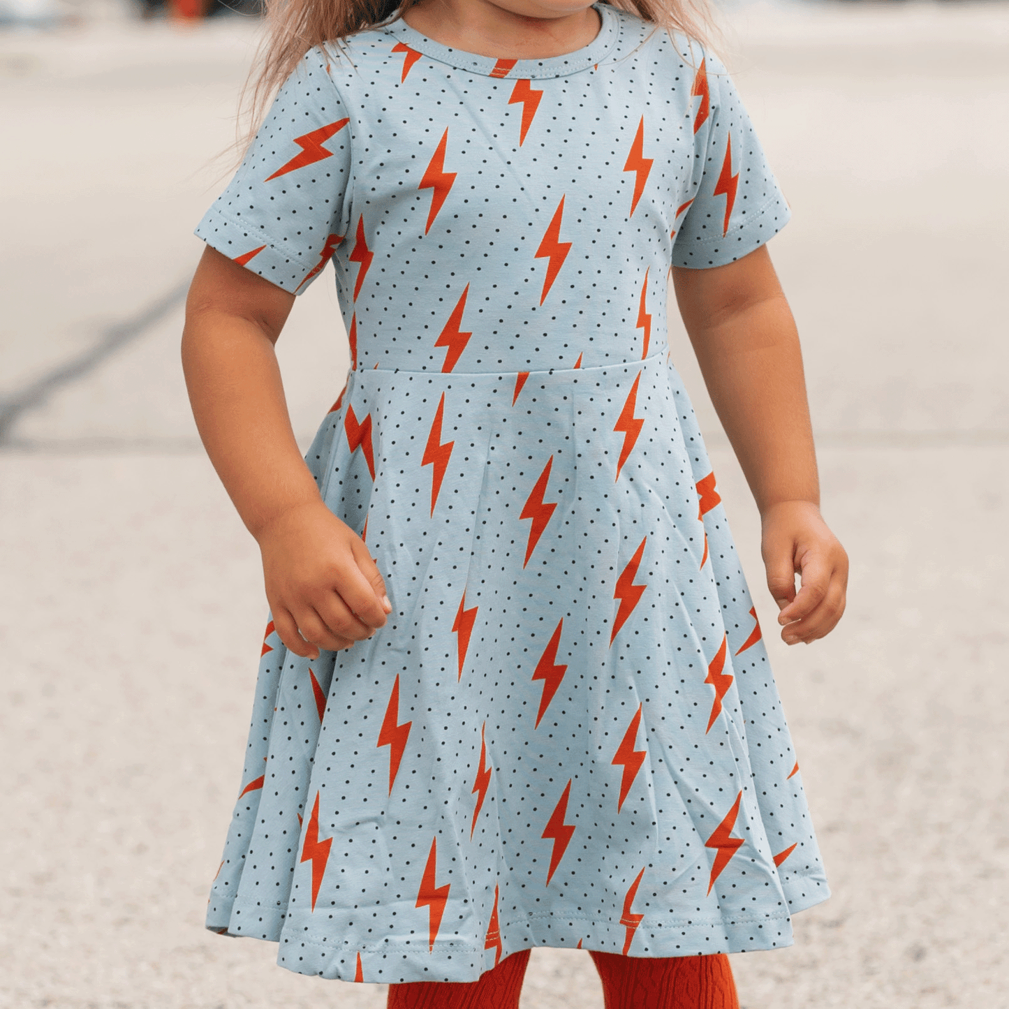 SPARK SHORT-SLEEVED SWING DRESS