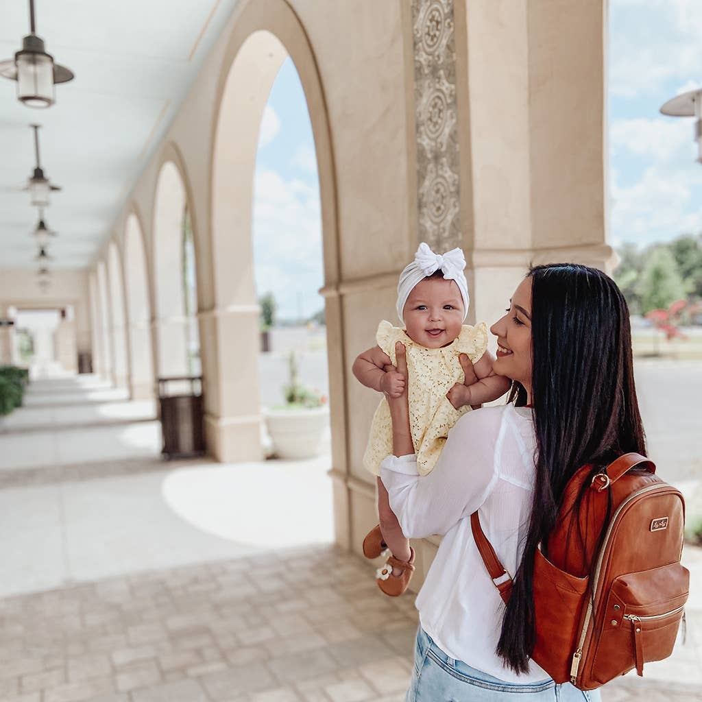 Mini Diaper Bag Backpack - Cognac