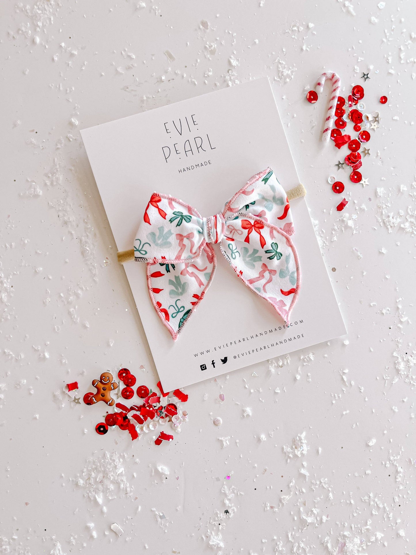 Holiday Bows Small Bow: Nylon Headband