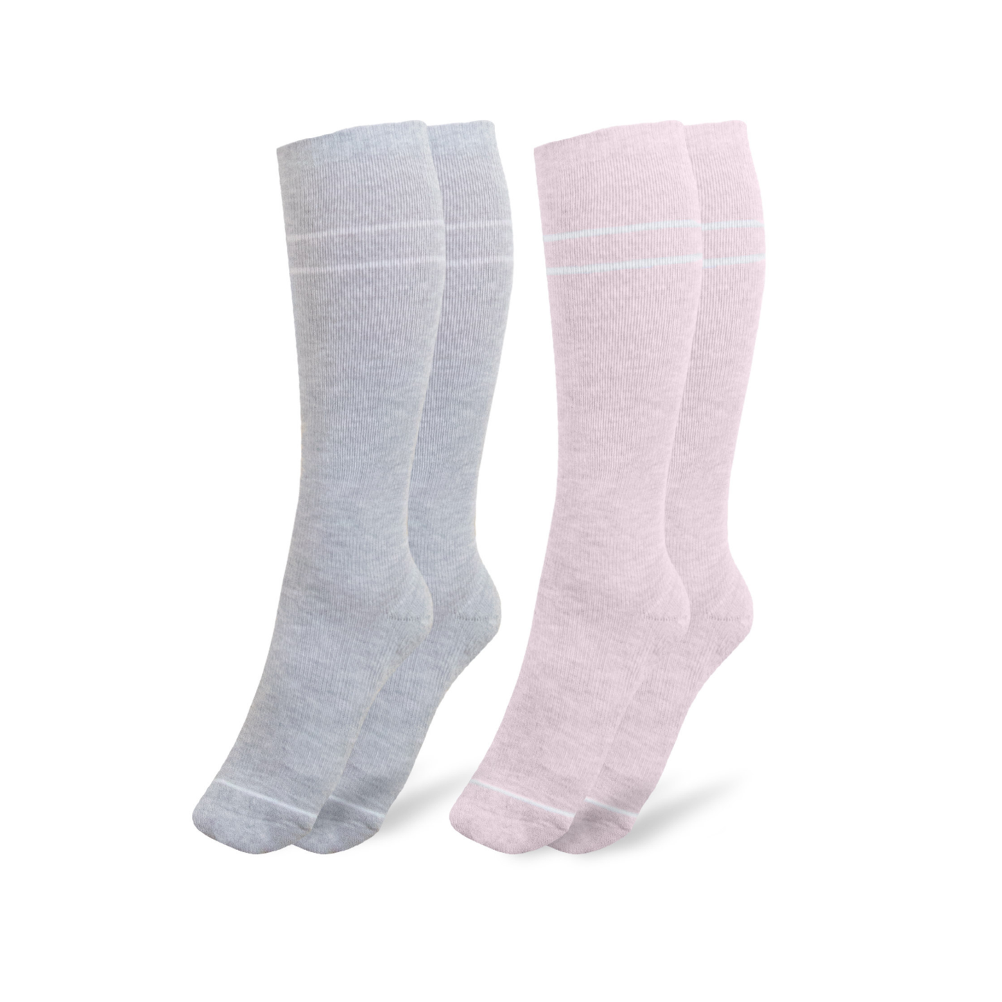 Maternity & Postpartum Compression Socks 2 Pack: Slate Blue & Black