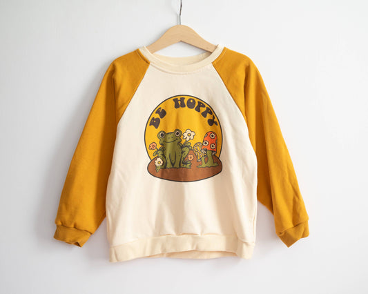 Retro Frog Kids Graphic Sweatshirt