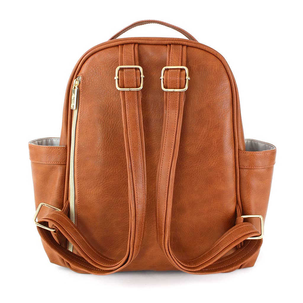 Mini Diaper Bag Backpack - Cognac