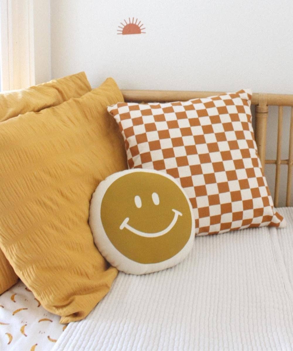 Smiley Face Canvas Pillow