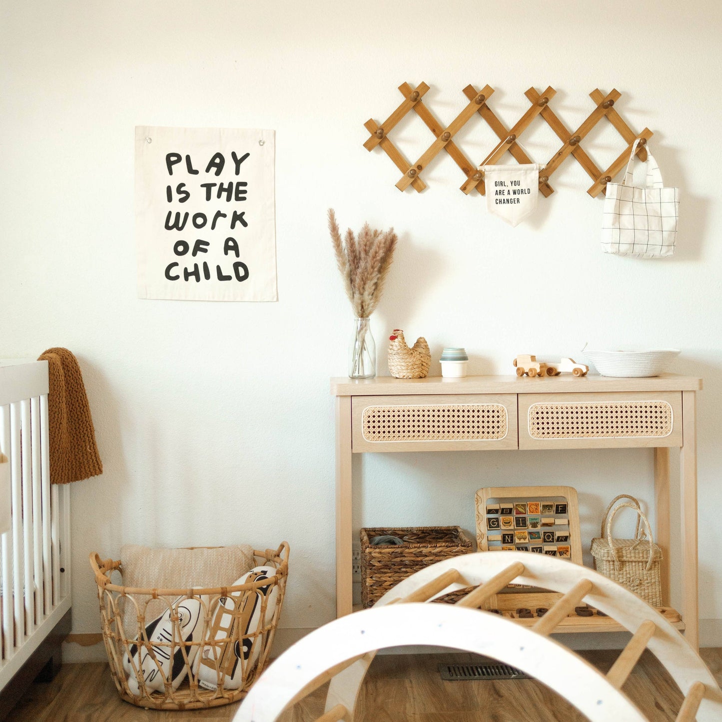 Play Is The Work Of A Child  Canvas Banner