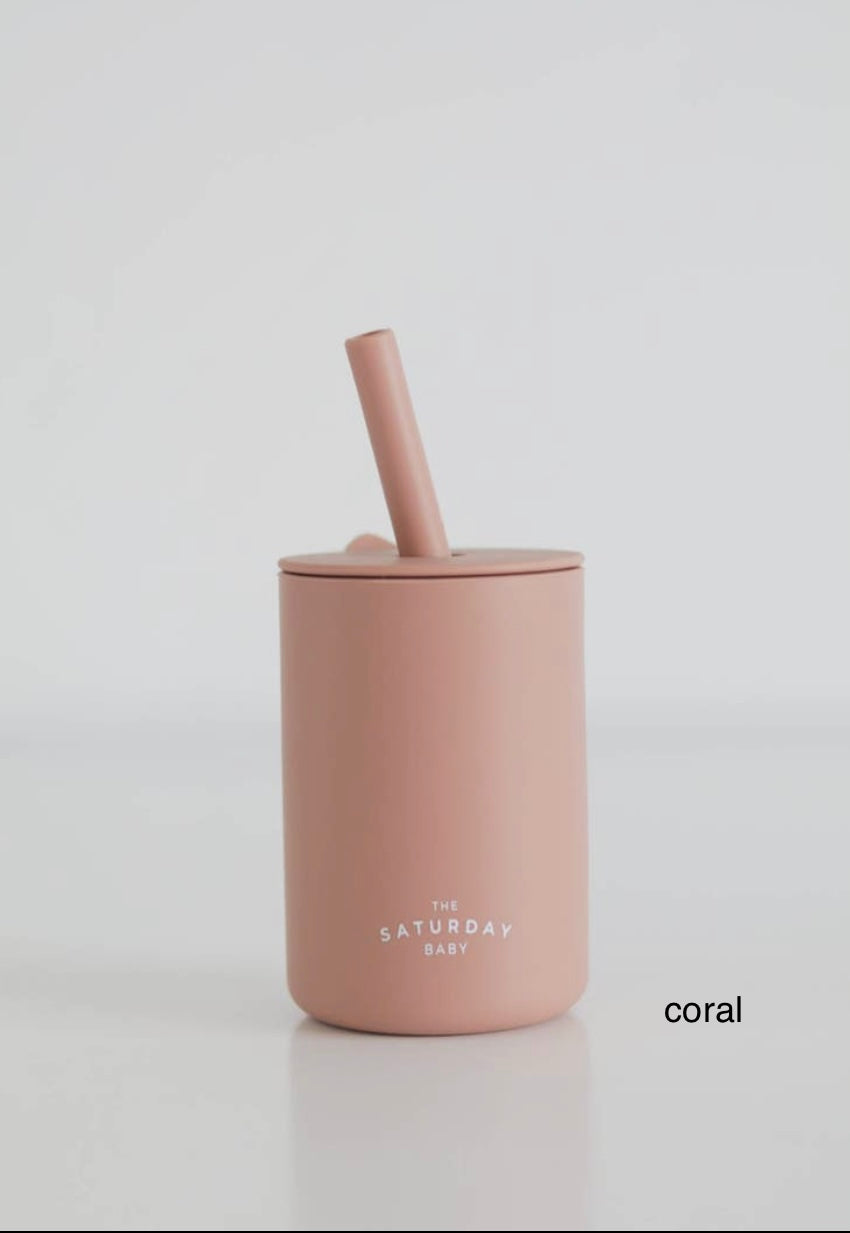 The Saturday Baby - Silicone Straw Cup