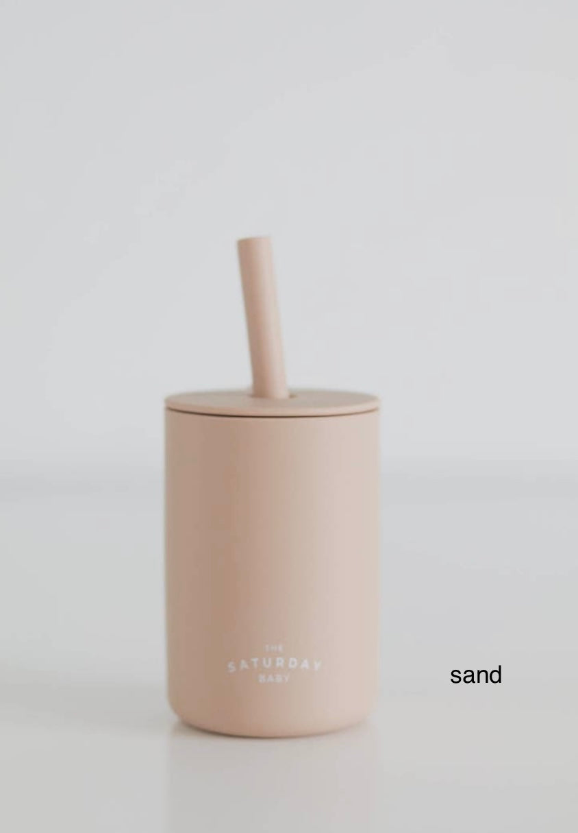 The Saturday Baby - Silicone Straw Cup