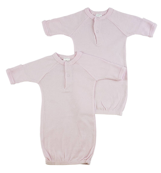 Preemie Solid Pink Gown