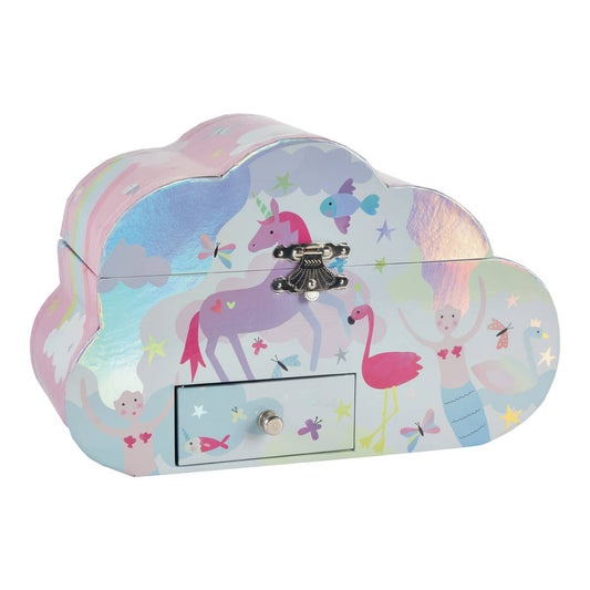 Musical Jewellery Box Cloud Shape - Fantasy