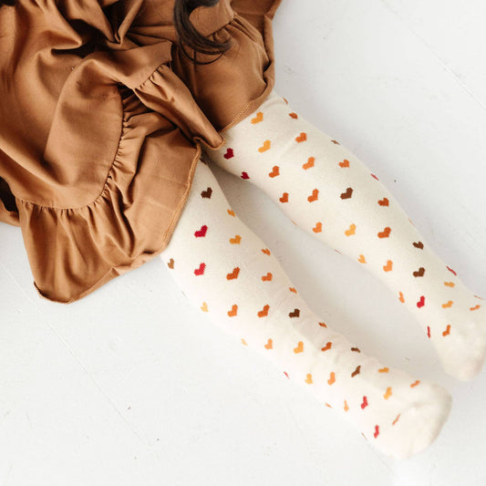 Harvest Hearts Knit Tights