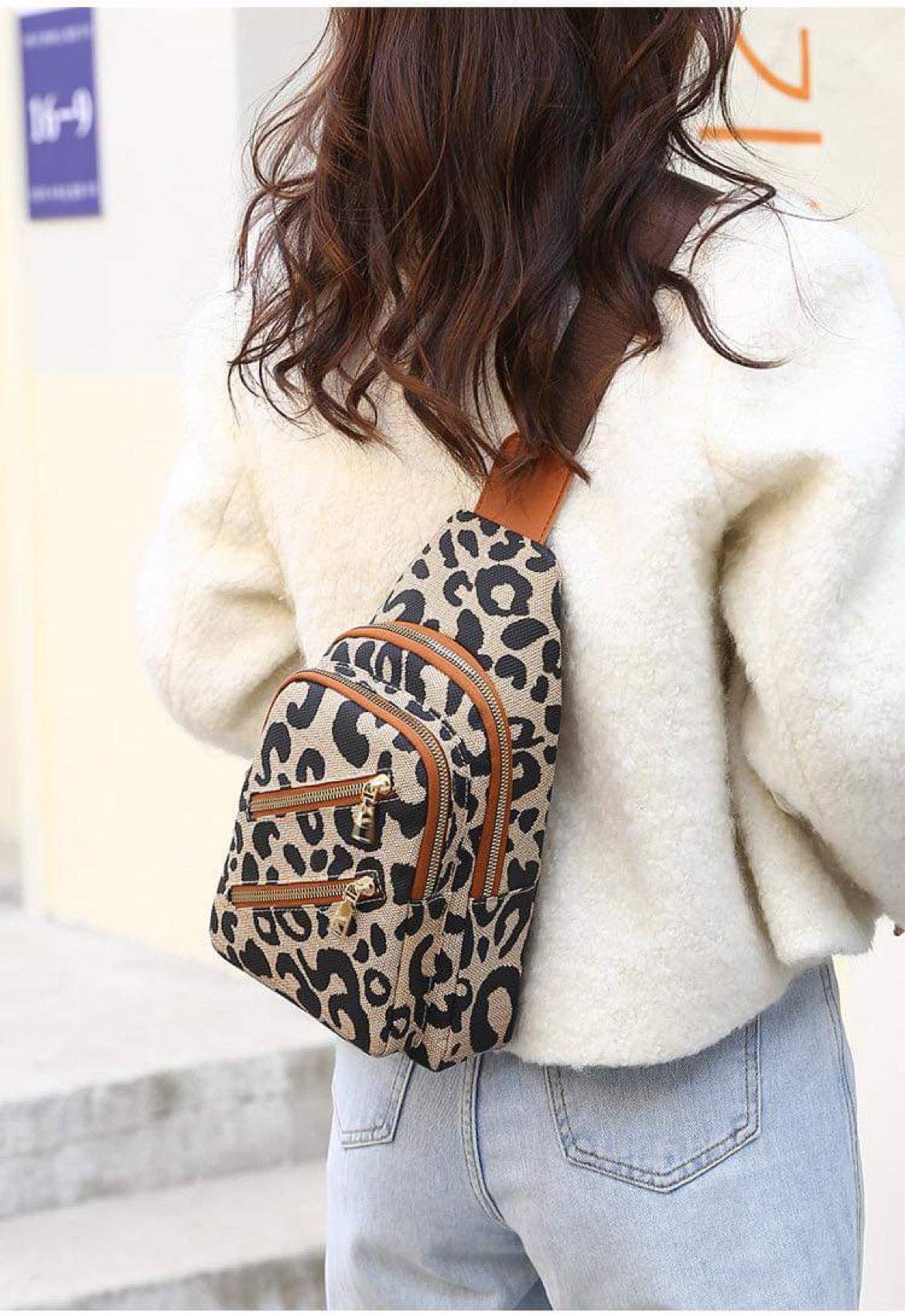 Lena Leopard Sling